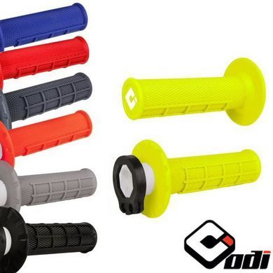 Мото гріпси ODI HALF-WAFFLE MX V2 Lock-On BLue