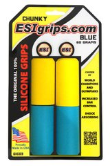 Гріпси ESI Chunky Custom (жовто-блакитні)