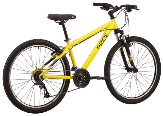 Велосипед 26" Pride MARVEL 6.1 рама - S 2023 жовтий (задній і передній перемикачі та манетка - MICROSHIFT)