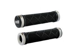 Гріпси ODI Ruffian MTB Lock-On Bonus Pack Black w/White Clamps, чорні з білими замками