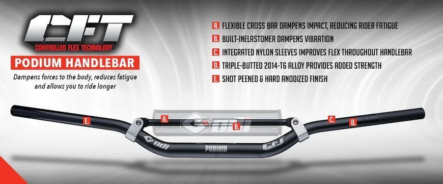 Мото кермо ODI MX Handlebars, "CFT" Podium, KTM(2016+)-928 Black