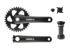 Комплект шатунів ONRIDE Solo Pro 1150, Hollowtech, 170&nbsp;мм, 34Т, Direct Mount, на 11 шв., з кареткою