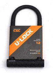 Замок під ключ CSC U-LOCK XL 12/29 BLK, Скоба, Ключ