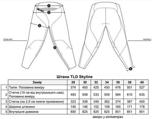 Штани TLD SKYLINE PANT Mono [Charcoal] XL