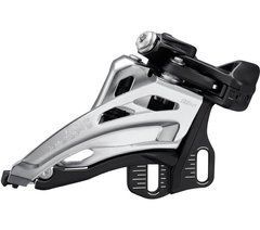 Перемикач передній Shimano FD-M4100-E, DEORE 2X10, SIDE SWING, FRONT-PULL, монтаж E-TYPE, макс. 38зуб.