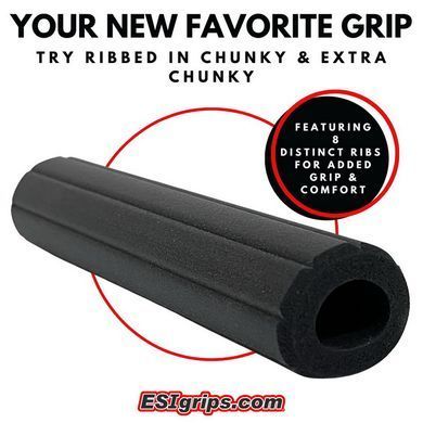 Гріпси ESI Ribbed Extra Chunky Red Silicone Bicycle Grips