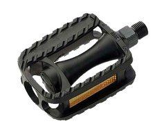 Педалі Longus MTB пластик, дитячі, 1/2" вісь, чорний, світловідбивачі