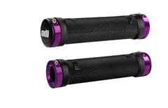 Гріпси ODI Ruffian MTB Lock-On Bonus Pack Black w/Purple Clamps (чорні з фіолетовими замками)