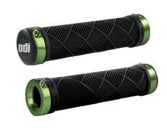 Гріпси ODI Cross Trainer MTB Lock-On Bonus Pack Black w/Green Clamps, чорні з зеленими замками