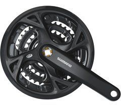 Шатуни Shimano FC-M371-3, 175мм, 44X32X22, захист зірок, з болтами