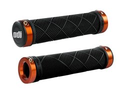 Гріпси ODI Cross Trainer MTB Lock-On Bonus Pack Black w/Orange Clamps, чорні з помаранчевими замками