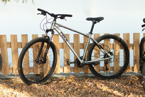 Велосипед 27,5" Pride MARVEL 7.3 рама - M 2023 сірий (гальма SRAM, задній перемикач і манетка - MICROSHIFT)
