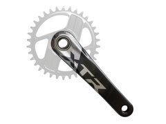 Шатуни Shimano FC-M9200-1 XTR, Hollowtech II 175мм, без зірки, CL-55мм, без каретки