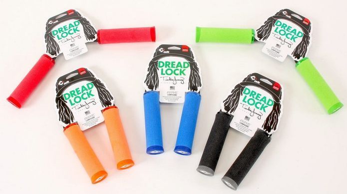 Грипси ODI Tinker Juarez Dread Lock Grip Graphite w/Black Clamp сірі із чорними замками