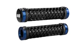 Гріпси ODI Vans® Lock-On Grips, Black w/ Blue Clamps, чорні з синіми замками