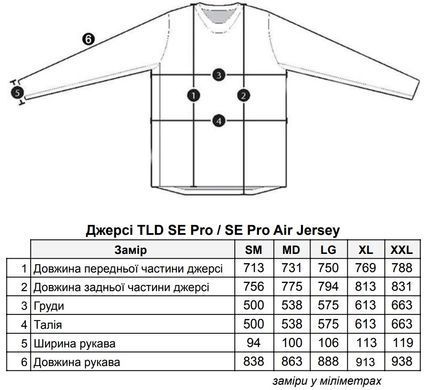 Мото джерсі TLD SE PRO AIR JERSEY PINNED [BLUE] XL