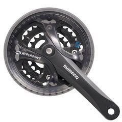 Шатуни Shimano FC-M361, 175мм, 42X32X22, захист зірок