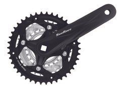 Комплект шатунів SunRace FCM600 3 під квадрат, 170 мм, 42-32-22T, на 8/7шв., зз захистом, чорний