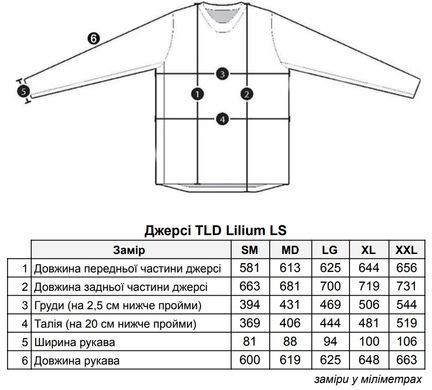 Джерсі TLD WMNS LILIUM LS JERSEY MICAYLA [GATTO BLACK] XS