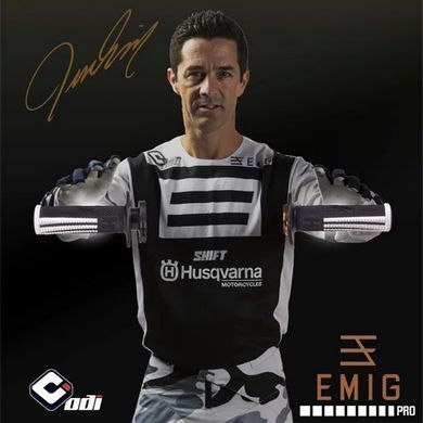 Мото гріпси ODI EMIG PRO MX V2 Lock-On Grip NAVY/Lt Blue