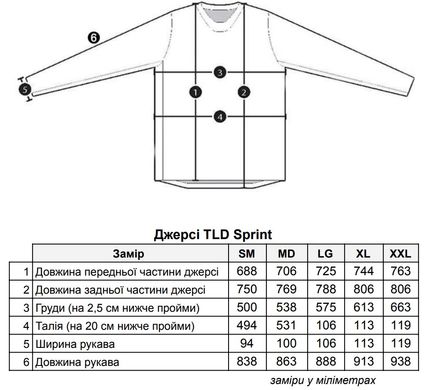 Джерсі TLD Sprint Jersey [DROP IN WHITE] XL (36)
