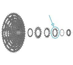 Зірка касети Shimano CS-LG600, 11зуб.