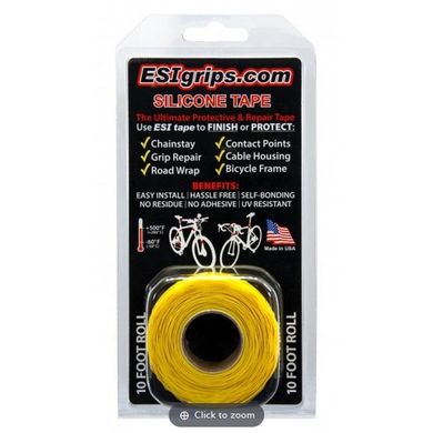 Силіконова стрічка ESI Silicon Tape 10' (3,05м) Roll Yellow, жовта