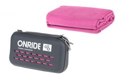 Рушник з мікрофібри ONRIDE Wipe 20 рожевий у кейсі