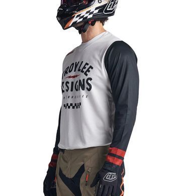Мото джерсі TLD Scout GP Jersey RIDE ON [CHARCOAL/VINTAGE WHITE] L