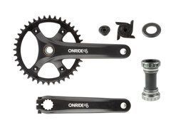 Комплект шатунів ONRIDE Solo Pro 1120, Hollowtech, 170&nbsp;мм, 40Т, BCD 110 мм, на 11/10/9&nbsp;шв., з каретк
