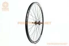 Колесо 27,5" заднє Disk-brake, обід "крапля" алюмінієвий, втулка 14Gx36H, під вільнобіг, кріпл. гайка, "GRAVITY"