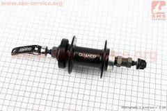 Втулка задняя MTB алюминиевая 14Gx32H под вольнобег, Disk-brake, крепл. эксцентрик, чёрная KT-TD7R