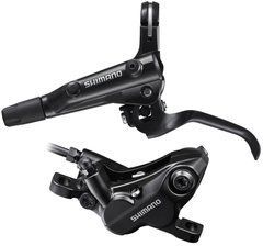 Гальмо гідравл. дискове Shimano MT501-E переднє (ліва ручка, 4-поршн. каліпер BR-MT520, гідроліния 1000мм, D03S)