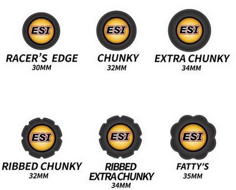 Гріпси ESI Ribbed Extra Chunky Orange Silicone Bicycle Grips